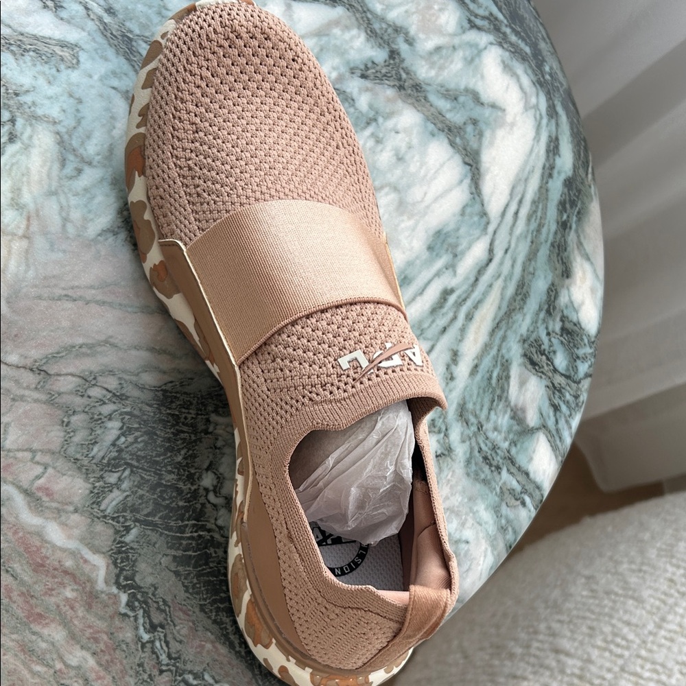 APL Stylish Tan Slip-On Sneakers
